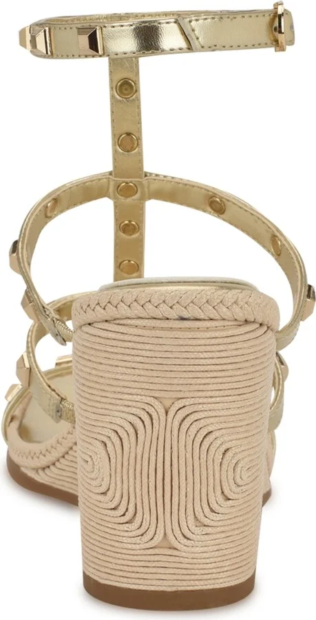 Nine West Women's Sardis Square Toe Wedge Sandals - Image 3