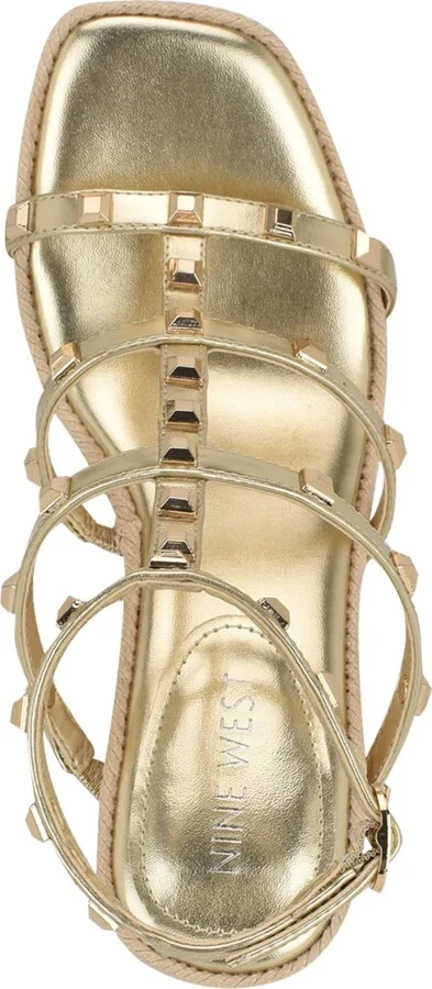 Nine West Women's Sardis Square Toe Wedge Sandals - Image 4