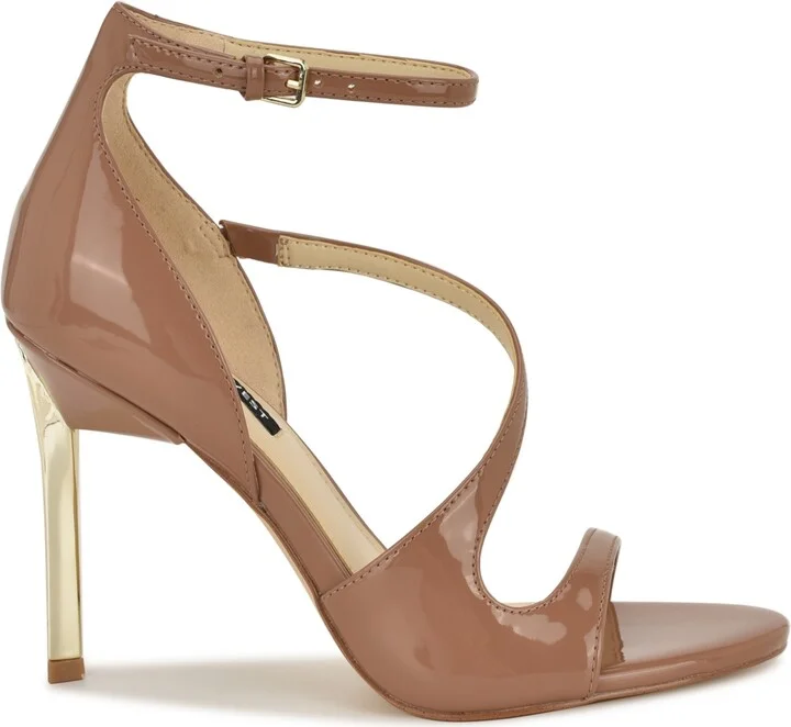 Nine West Women's Shimmy Asymmetrical High Stiletto Sandals - Image 2