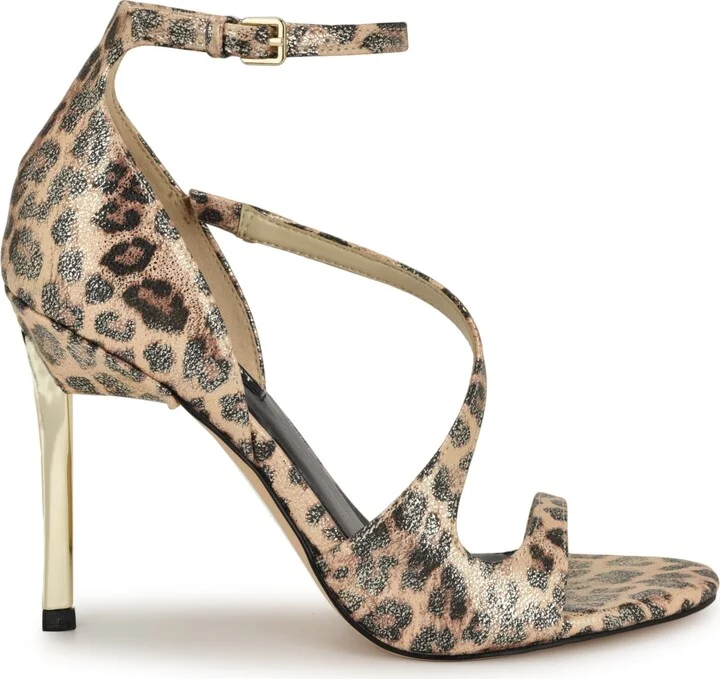 Nine West Women's Shimmy Asymmetrical High Stiletto Sandals - Image 6