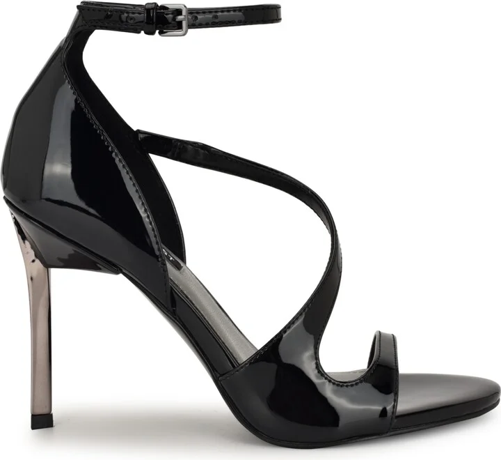 Nine West Women's Shimmy Asymmetrical High Stiletto Sandals - Image 10