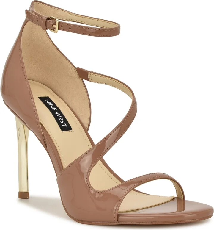 Nine West Women's Shimmy Asymmetrical High Stiletto Sandals