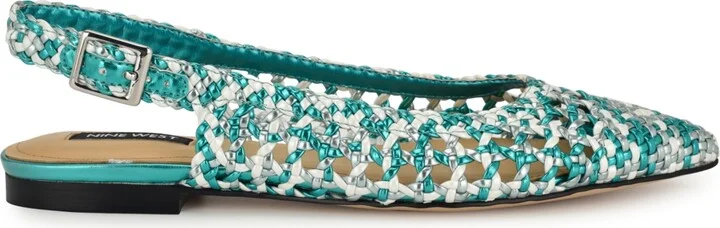 Nine West Women's Soel Woven Slingback Dress Flats - Image 2