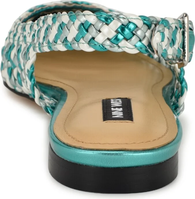Nine West Women's Soel Woven Slingback Dress Flats - Image 3