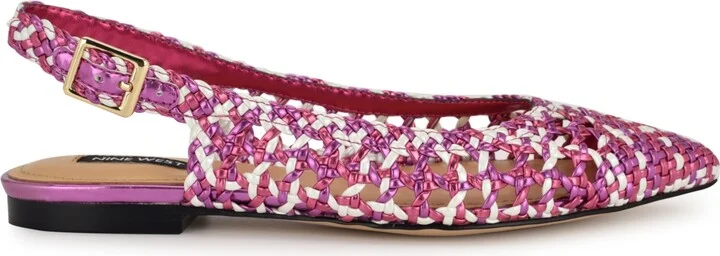 Nine West Women's Soel Woven Slingback Dress Flats - Image 6