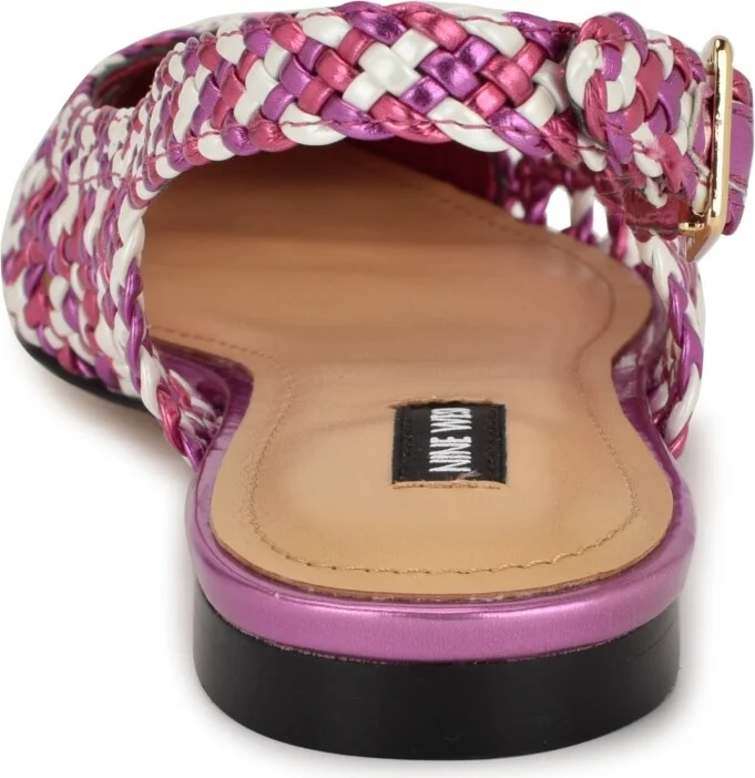 Nine West Women's Soel Woven Slingback Dress Flats - Image 7