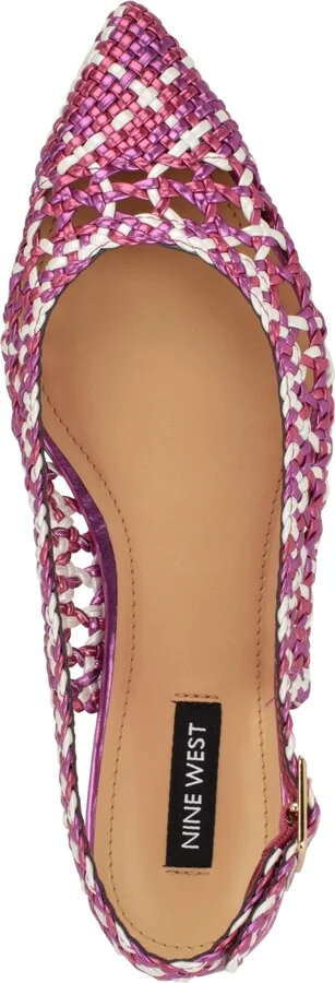 Nine West Women's Soel Woven Slingback Dress Flats - Image 8