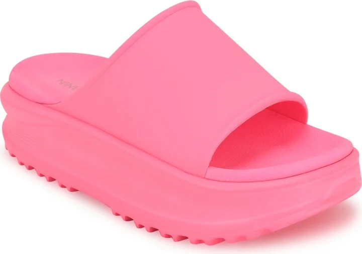 Nine West Women's Sunshin Platform Pool Slide Sandals