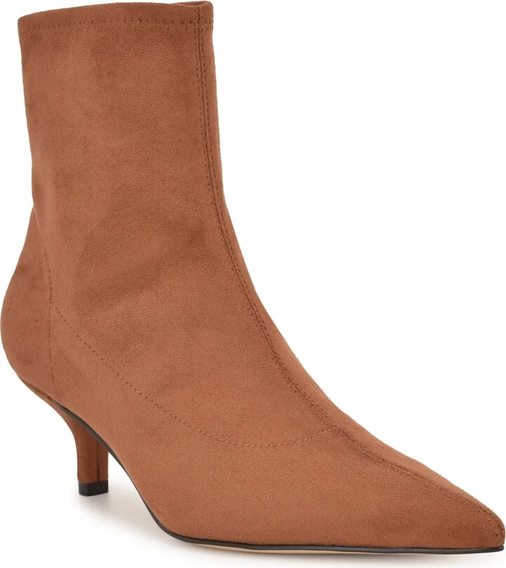 Nine West Women's Tabbie Kitten Heel High Ankle Booties