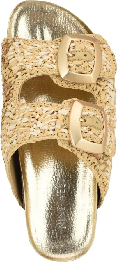 Nine West Women's Tenli Round Toe Casual Flat Sandals - Image 8
