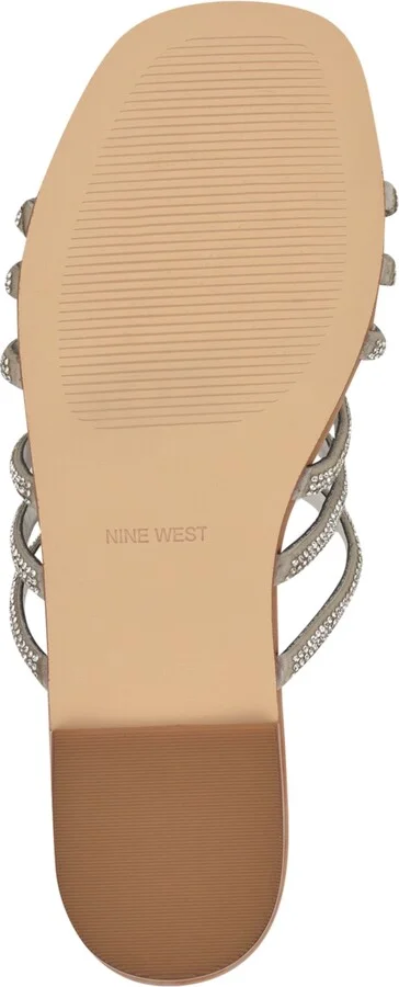 Nine West Women's Timy Embellished Strappy Flat Sandals - Image 4