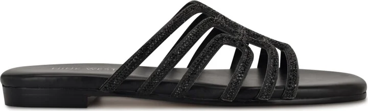 Nine West Women's Timy Embellished Strappy Flat Sandals - Image 6