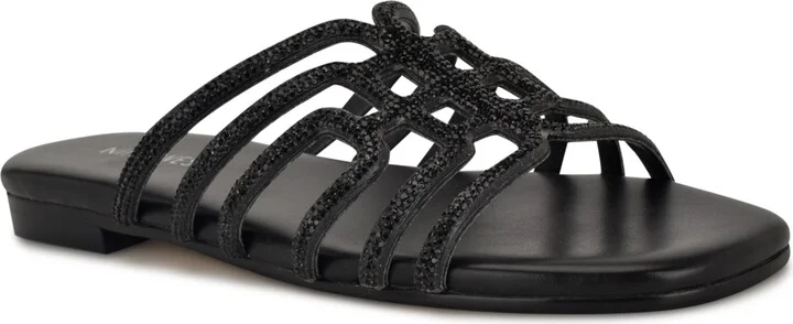 Nine West Women's Timy Embellished Strappy Flat Sandals - Image 7