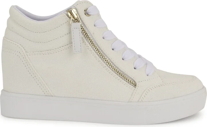 Nine West Women's Tons High Top Hidden Wedge Sneakers - Image 2