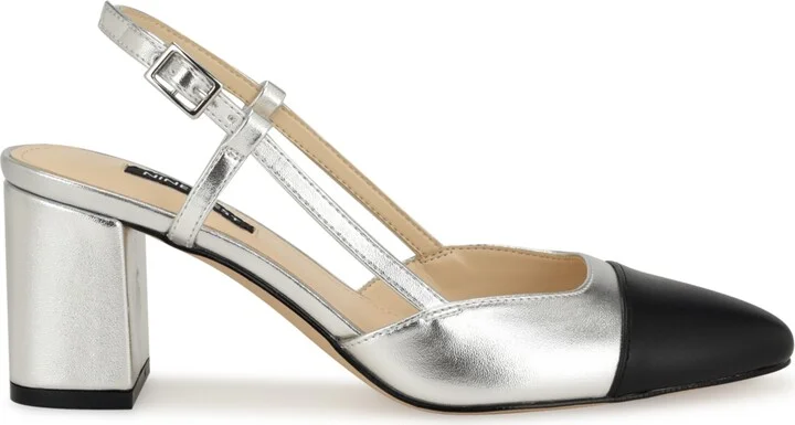 Nine West Women's Unda Slingback Block Heel Pumps - Image 10