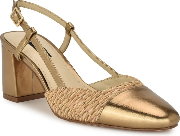 Nine West Women's Unda Slingback Block Heel Pumps