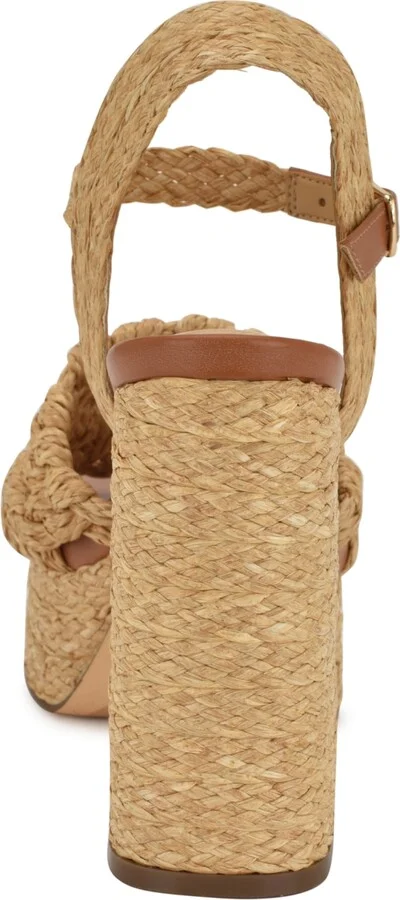 Nine West Women's Vadyn Woven Platform Block Heel Sandals - Image 3