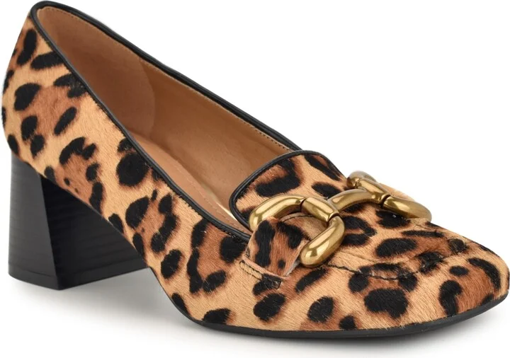 Nine West Women's Veepe Bit Block Heel Loafers