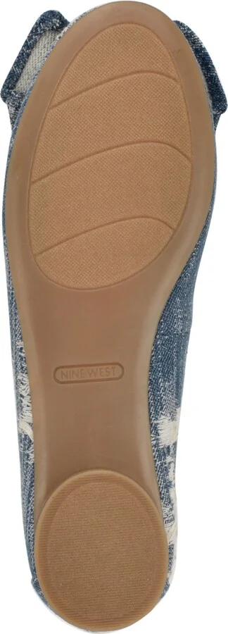 Nine West Women's Veronika Denim Bow Ballet Flats - Image 5