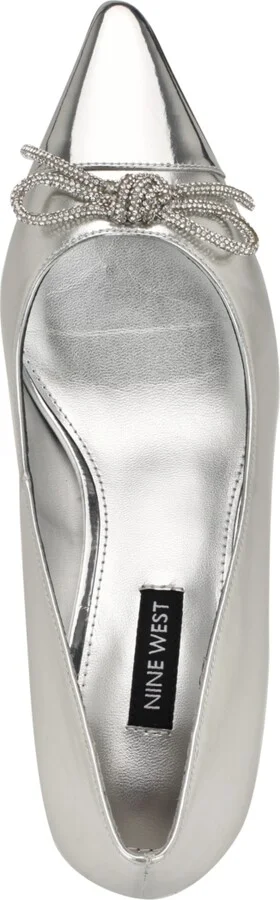Nine West Women's Wendon Bridal Tapered Heel Slip-on Dress Pumps - Image 4