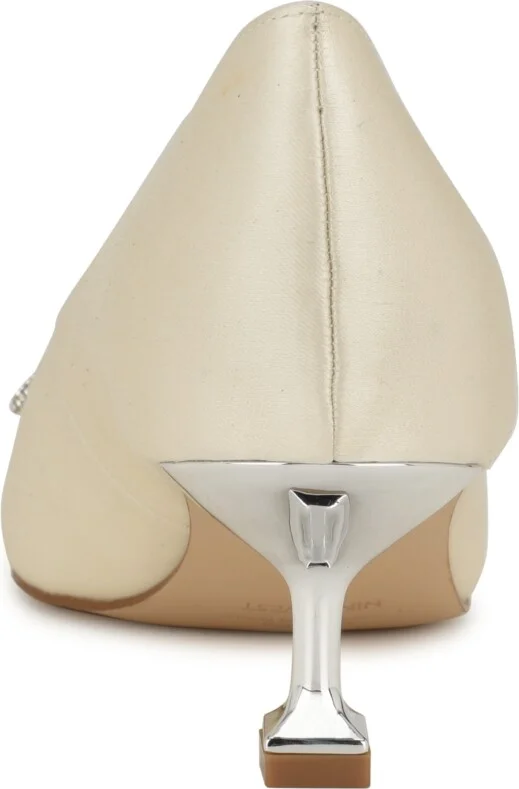 Nine West Women's Wendon Bridal Tapered Heel Slip-on Dress Pumps - Image 6