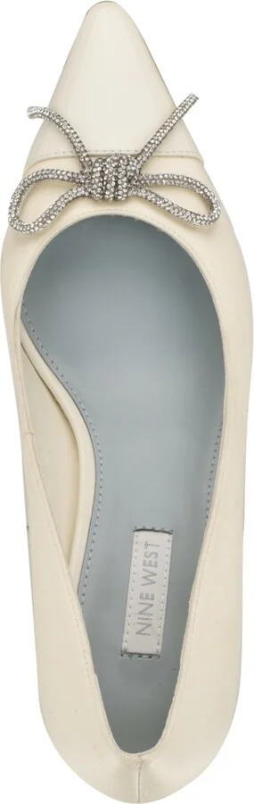 Nine West Women's Wendon Bridal Tapered Heel Slip-on Dress Pumps - Image 8