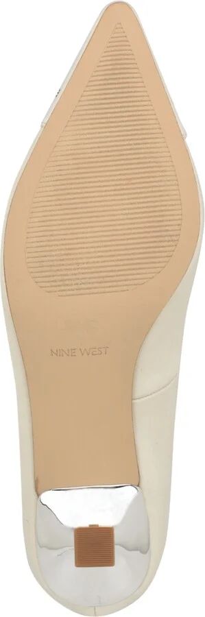 Nine West Women's Wendon Bridal Tapered Heel Slip-on Dress Pumps - Image 9