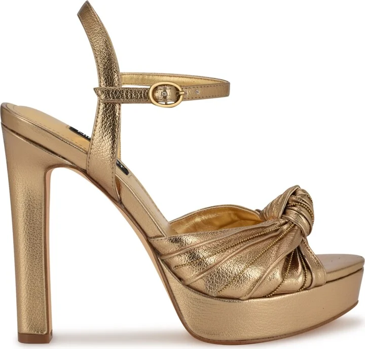 Nine West Women's Winne Knot High Heel Platform Sandals - Image 2