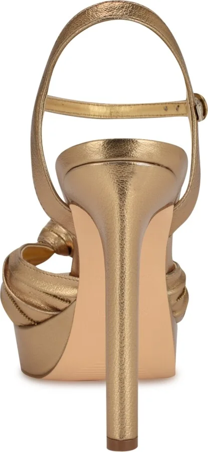 Nine West Women's Winne Knot High Heel Platform Sandals - Image 3