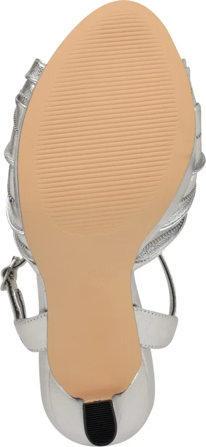 Nine West Women's Winne Knot High Heel Platform Sandals - Image 9