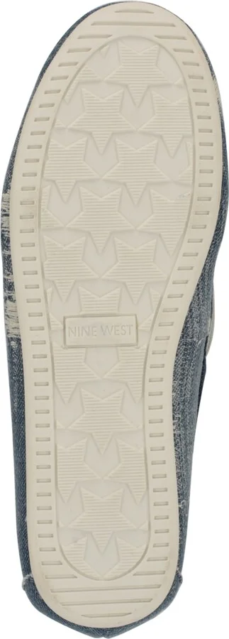 Nine West Women's Yacht Slip-On Boat Shoes - Navy/White Leather - Image 9