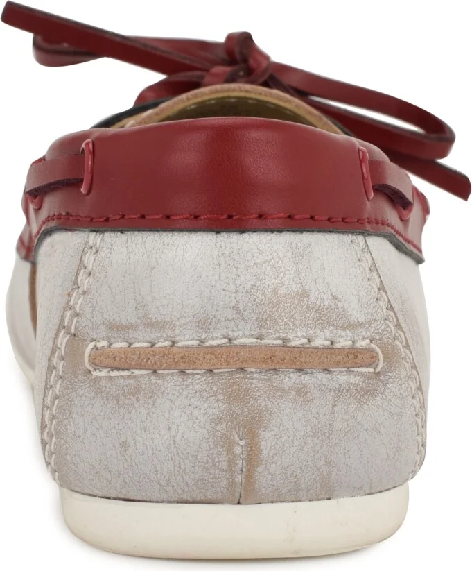 Nine West Women's Yacht Slip-On Boat Shoes - Navy/White Leather - Image 11