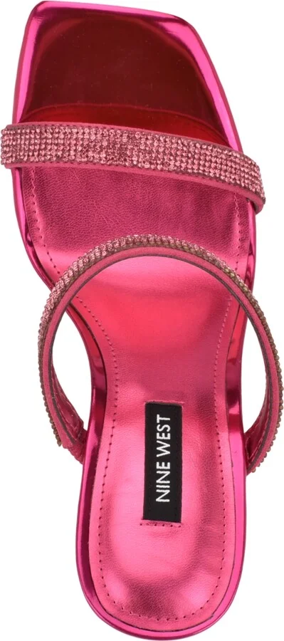 Nine West Women's Yogirl Square Toe Slip-On Dress Sandals - Image 4