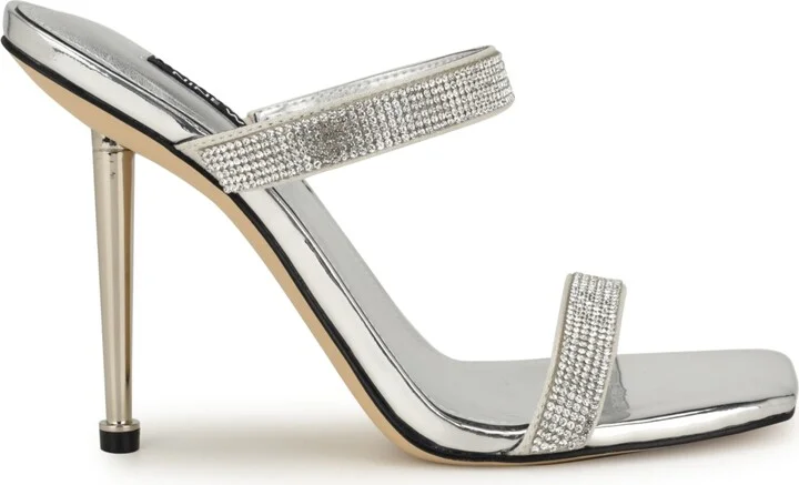 Nine West Women's Yogirl Square Toe Slip-On Dress Sandals - Image 6