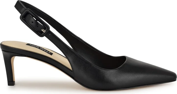 Nine West Women's Yurri Kitten Heel Dress Slingback Pumps - Image 2