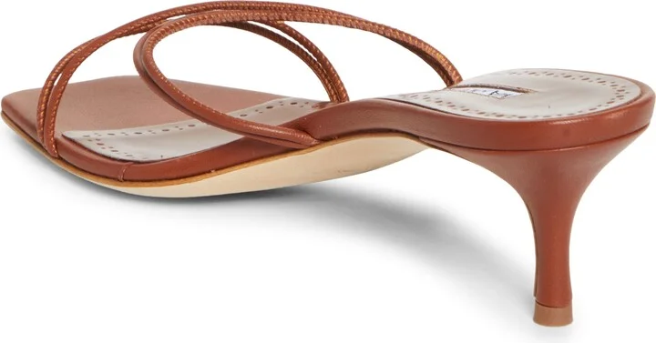 Ninefemu Strappy Kitten Heel Slide Sandal - Image 2