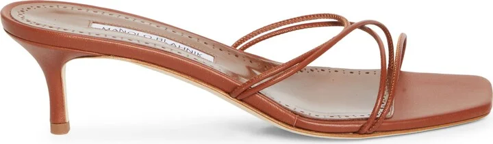 Ninefemu Strappy Kitten Heel Slide Sandal - Image 3