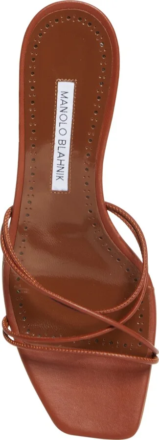 Ninefemu Strappy Kitten Heel Slide Sandal - Image 5