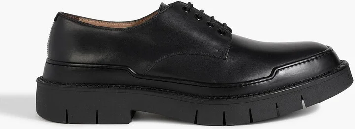 Ninja leather derby shoes