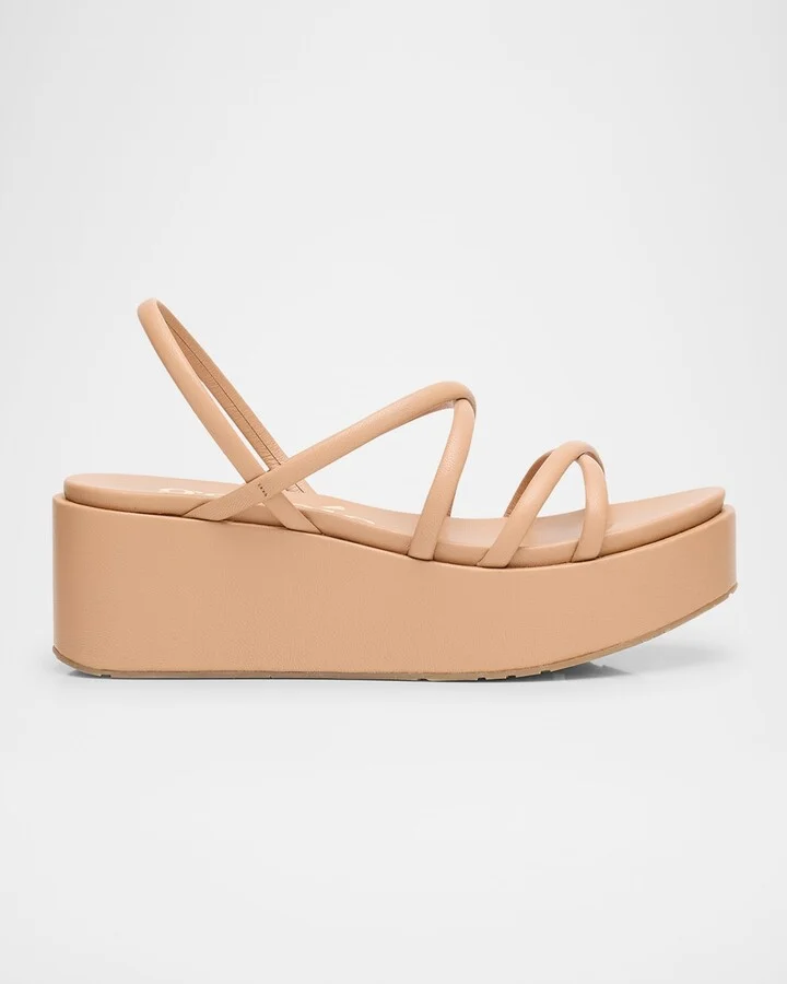 Ninoska Leather Strappy Platform Sandals