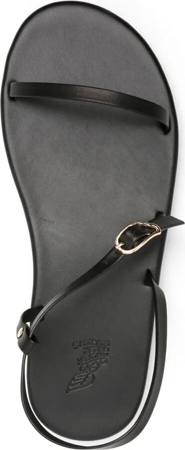 Niove flat leather sandals - Image 4