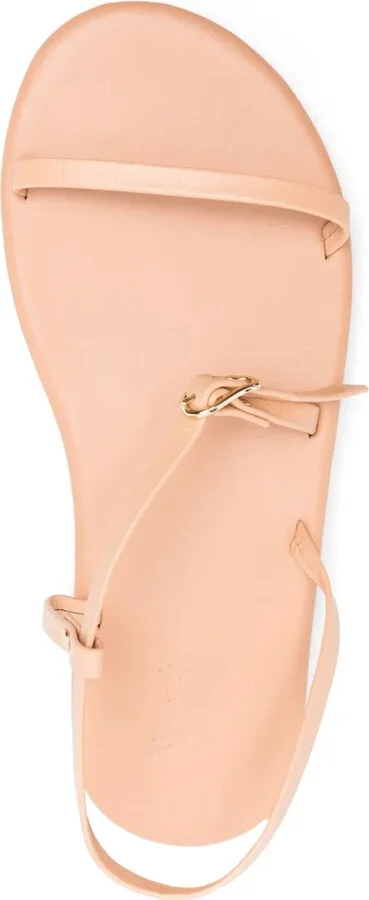 Niove flat leather sandals - Image 4