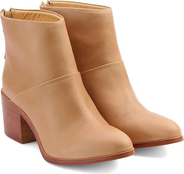 Nisolo Dari Boot Women's 1-2 inch heel Shoes Almond : 11 M, Leather