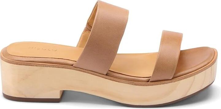 Nisolo Ellie All-Day Clog Women's Shoes Almond : 9 M, Leather - Image 4