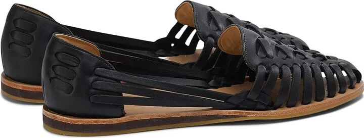 Nisolo Huarache Sandal Women's Shoes Black : 6 M, Leather - Image 3