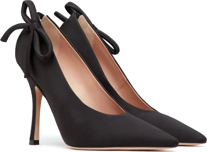 Nite-Out 110mm satin pumps - Image 2