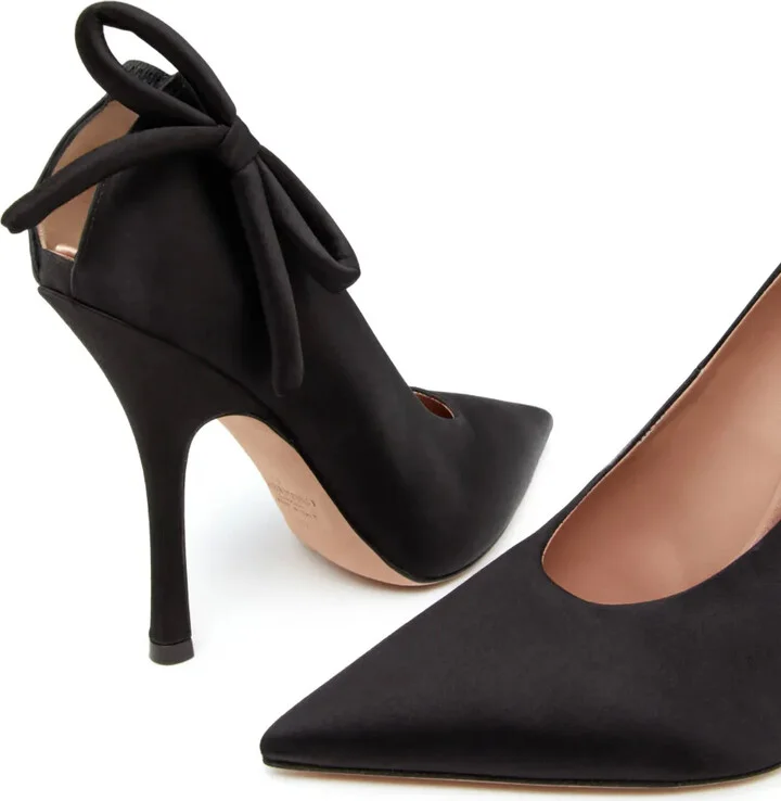 Nite-Out 110mm satin pumps - Image 5