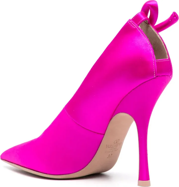 Nite-Out 110mm satin pumps - Image 3
