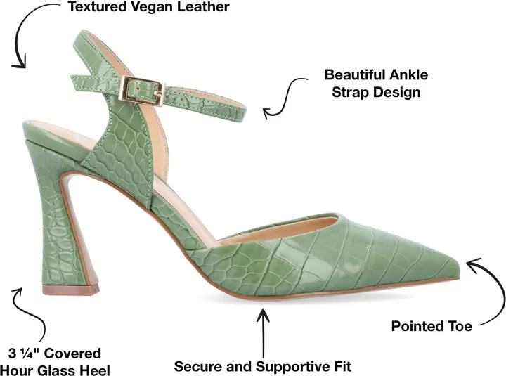 Nixey Croc Embossed Pump - Image 9