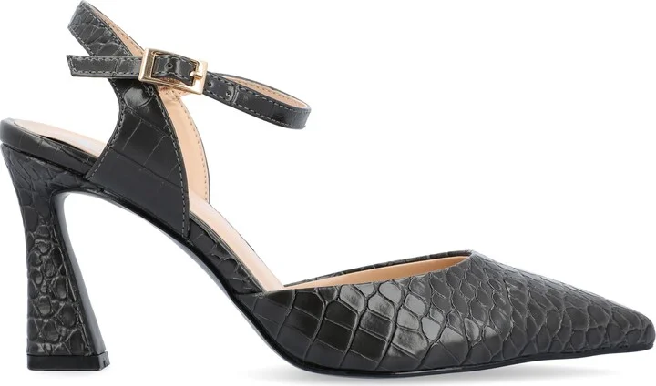 Nixey Croc Embossed Pump - Image 11